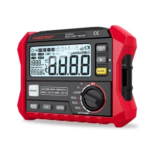 HT5910 Leakage Switch Tester LCD Digital Resistance Meter RCD Loop Tester Voltmeter Megohmmeter