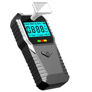 HTM MR1102 Professional High Precision Semiconductor Alcohol Tester LCD Display 0.05% BAC Accuracy 10s Response Portable