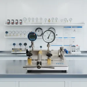 HUAXIN 1400bar High Accuracy Hydraulic Pressure Calibrator Pump Durable Structure Bench top Laboratory Use Beijing Origin