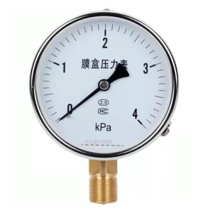 HVAC Low-Pressure Diaphragm Pressure Gauge for Air and Water