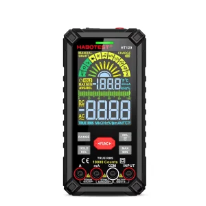 Habotest HT129 Smart Rechargeable Digital Multimeter with True RMS 4 Digit Display 10000 Counts 1000V AC DC