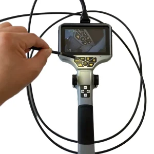 Handheld 4-Way Industrial Endoscope 105 Degrees Snake Video Borescope 5 Inch Display 3 Mts Inspection Camera IP67 Waterproof 8x