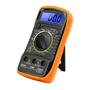 Handheld Digital Multimeter, LCD Backlight, Portable AC/DC Ammeter, Voltmeter, Ohm and Voltage Tester