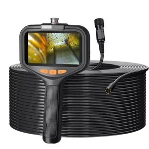 Handheld Endoscope with 4.3 Inch Screen Rigid Cable for Pipe Inspection Drain Sewer