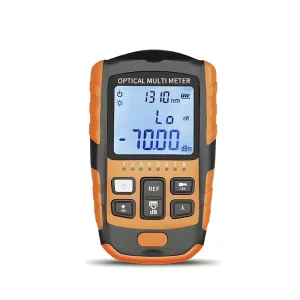 Handheld Mini Optical Power Meter 70+6 DBm Lithium Battery RJ45 Connector Fiber Optic with VFL LED for FTTH Installation