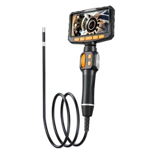 Handheld Portable Industrial Endoscope 1080P HD IP67 Waterproof 6mm Probe Tube 5 inch Display LED Illumination Automotive