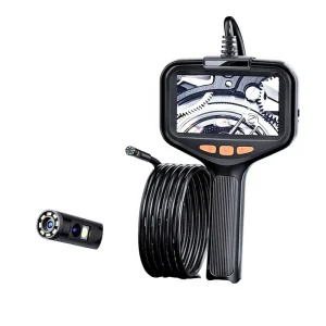 Handheld Portable Pipeline Industrial Endoscope with Screen 8mm Dual-Lens HD Camera IP67 Protection for Inspection
