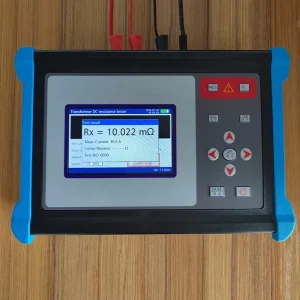 Handheld Transformer DC Resistance Tester Ohmmeter with Data Storage and Manual Temperature Conversion