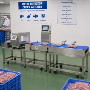 Heavy Duty Industrial Metal Detector for Food Industry Conveyor Belt Machine
