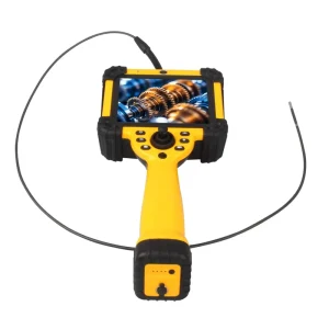 Heavy-Duty Portable 360° Articulating Industrial Endoscope Mini Camera 5.7″ Display Rating Connectivity for Industrial Sewer