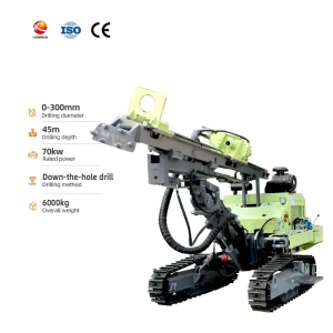Heavy Duty Tracked Down the Hole Drilling Rig Stable Rock Drilling Machine for Quarry and Tunnel Engineering