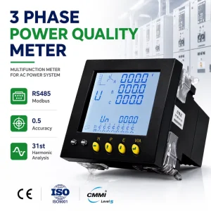 Heyuan Three Phase Electric Control Panel with CT Meter Modbus Electricity Energy Meter