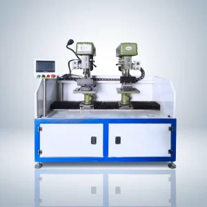 High Accuracy Double Head Drilling Machine 0.01mm Positioning Precision