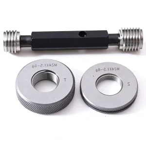 High Accuracy GCr15 NPT Screw Thread Ring Plug Gauges 0.01mm Inner Hole Measurement 20 Degree 1/2-inch-14 NPT