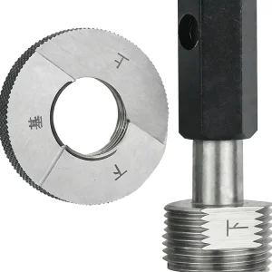 High Accuracy GCr15 NPT Thread Ring Gauge 0.01mm Inner Hole Measurement 20 Degree 1/2″-14 NPT Plug