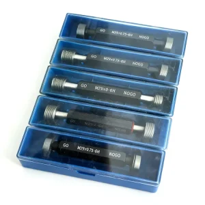 High Accuracy GCr15 Steel NPT Screw Thread Plug Gauge 0.01mm Inner Hole Measurement 20 Degree 1/2″-14 Coating Thickness 1 RNH