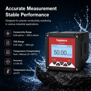 High Accuracy Industrial Probe Online EC Controller EC Meter Conductivity Meter