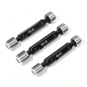 High Accuracy Metric Go No Go Gauge Smooth Ring Plug 0.001mm Steel GCr15 RNH Brand 1 Year Warranty Measuring Model M1~M1000