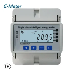 High Accuracy Multi Function Single Phase DIN Rail Installation Meter With LCD Screen for Industrial Real Time Load Monitoring