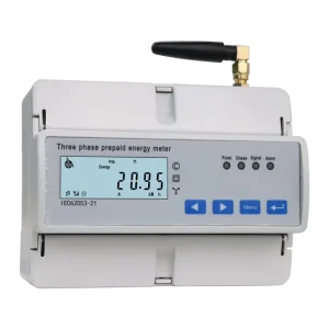 High Accuracy Three Phase Electricity Meter 80A Hardwired RS485 Modbus Prepayment Solution Industrial Application