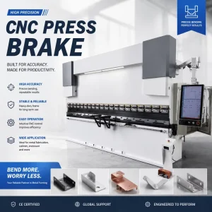 High Efficiency Cnc Press Brake Machine 100 Ton for Sheet Metal Bending Panels Industrial Workshop Metal Forming