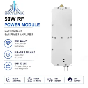 High Efficiency Full Band RF Module 50W GNSS GPS L1 2400 2500MHz 5700 5900MHz GaN RF Power Amplifier with SMA Female Connector