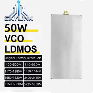 High Gain 47dBm Output 50W GaN Anti Drone Module 5150-5300 MHz 5700-5900 MHz Wide Frequency Range GNSS GPS L1 RF Power Amplifier