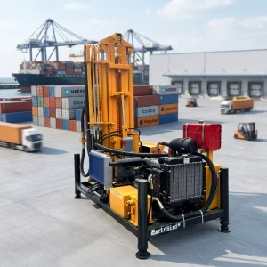 High Power 300m Deep Well Drilling Rig Hydraulic Diesel Powered Borehole Drilling Machine for Hard Rock Drilling
