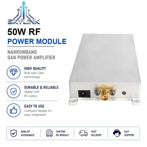 High Power RF Power Amplifier 28V 50W 400-500MHz 700-960MHz 2400-2500MHz 5700-5900MHz Full Band Anti Drone Module