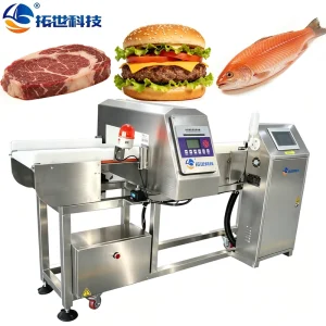 High Precision Automatic Industrial Metal Detectors for Seafood Factory Customized Model for Fish Processing Industry Tin Metal