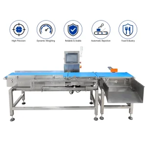 High Precision Check Weigher for Food Industry with Automatic Rejection Conveyor Belt Dynamic Weighing Machine