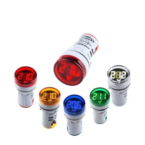 High Precision DC Voltage Meter Circular Indicator Digital Dual Display Small Voltage Meter DC6-100V