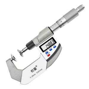 High-Precision Digital Micrometer 0 25mm Outer Diameter Disc Head Spiral Gear with Common Normal Line