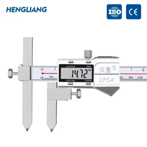 High Precision IP54 Stainless Steel Metal Shell Center Distance Digital Caliper 0.03mm Accuracy 5 300mm Range