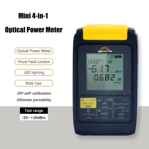 High Precision OPM Fiber Optic Power Meter 80dB 500 Data Storage VFL Tester FC/SC/ST Universal