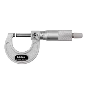 High-Precision Outside Micrometer Set 0-25mm, Analog Dial, Hardened & Ground Spindles