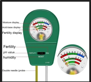 High Precision Soil pH Tester Detector Meter