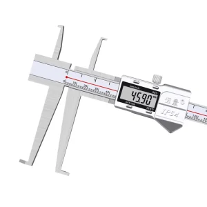 High Precision Stainless Steel IP54 Metal Shell Double Internal Groove Caliper with +/-0.03mm Accuracy and 0.01mm Resolution