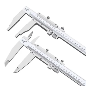 High-Precision Stainless Steel Vernier Calipers Long Leg Claw Design with Outer and Inner Diameter Measurement