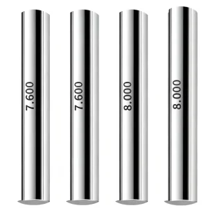 High Precision Tungsten Steel Pin Gauge Set Plug Gauge 0.1-20mm Tolerance 0.001mm Custom Length Hole Measuring