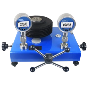 High Precision YS 600 Portable Dead Weight Tester Pressure Calibrator Equipment with Primary Standard and Digital Gauge