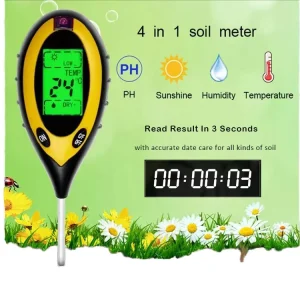 High Quality 4 in 1 Soil Tester PH Light Moisture Temperature Detector for Agriculture Use