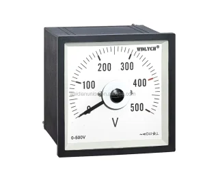 High Quality 72*72mm Analog Voltmeter with Moving Coil Structure Voltage Meters for Switchboard