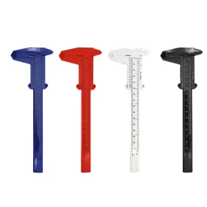 High Quality Button Accessories Metric Scale Semi Double Measuring Ruler Vernier Plastic Eyebrow 80 150 MM Caliper Tattoo Tool