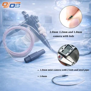 High Resolution CMOS Integrated Digital Endoscope Camera 1.0mm with 2 Steel Pipe Industrial