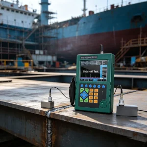 High Resolution Ultrasonic Tester >40dB Resolution Clear Waveform Display for Aerospace Metal Parts Defect Scanning