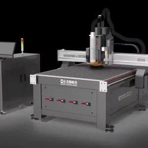 High Speed Single Spindle CNC Router High Polished Composites Engraving Milling Machine with Core Motor and Pump Components