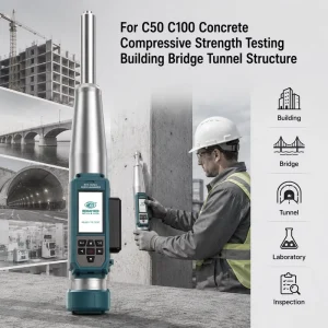 High Strength Concrete Test Hammer Digital Rebound Meter 4 5J App Data Export Inspection Device Factory