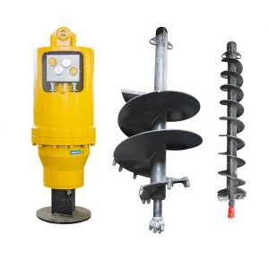 High-Torque Hydraulic Excavator Earth Auger for Construction and Agriculture