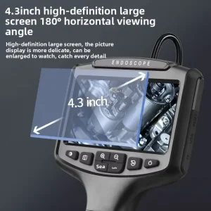 High-definition IPS-screen Endoscope Visual Display Industrial Pipeline Inspection Automotive Engine Carbon-deposition Detection